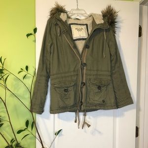 Abercrombie & Fitch Sherpa Winter Coat